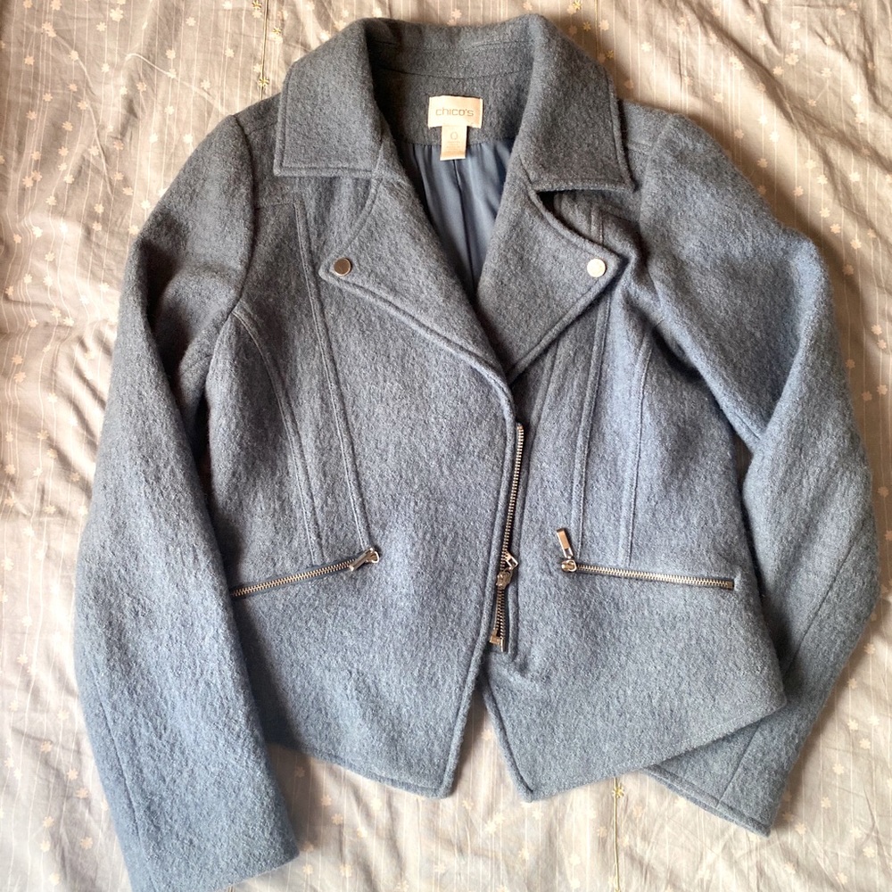 Chico’s moto jacket size 0